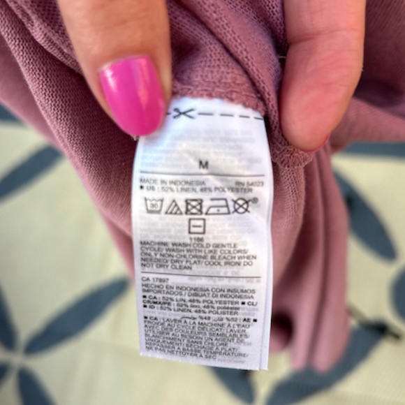 NWT Old Navy Pink Rose Maxi Dress - Medium - Picture 7 of 8